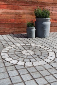 Circle Granite Cobble Mat Set