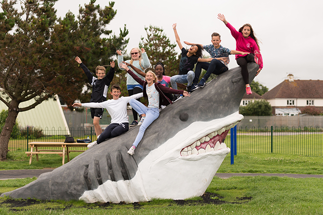 Wicksteed Shark is spotted on Sussex shores!
