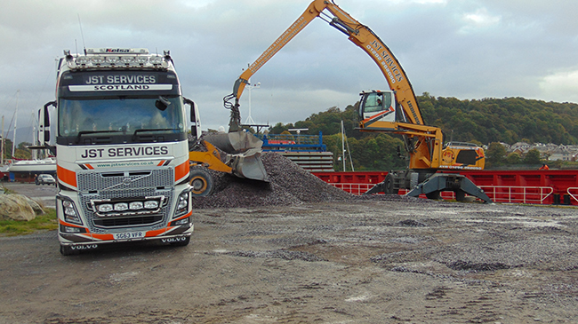 Welsh Slate has shipped a record amount of aggregates to Europe this year.