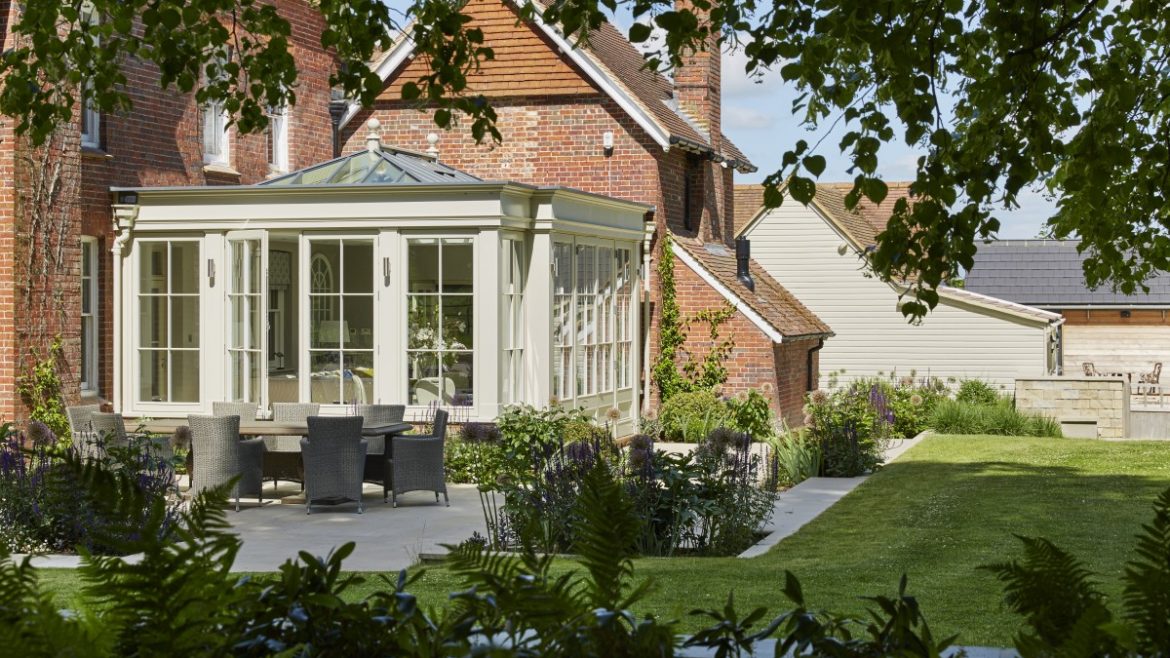 Creating a seamless transition between a glazed extension and your garden