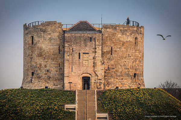 Non-slip timber decking used to construct roof deck at historic Clifford’s Tower in York