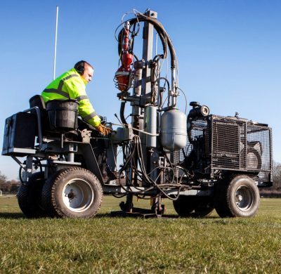 Terrain Aeration injects polymer