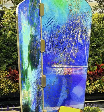 Garden sculptures – that light up at night.