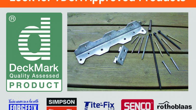 Choose the right fixings for your external decking project